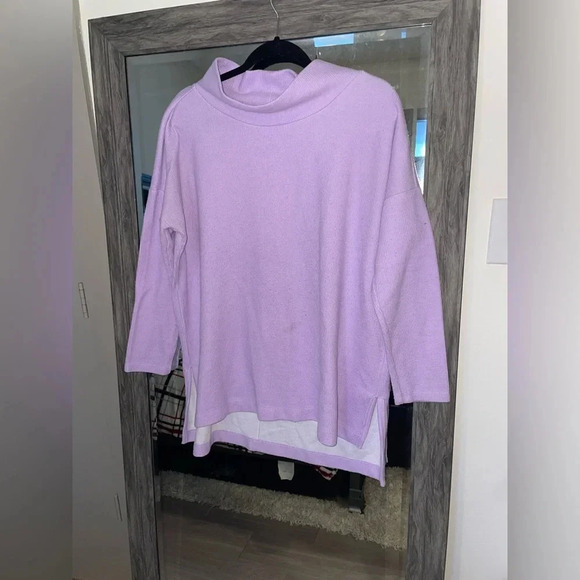 Anthropologie Sweaters - By Anthropologie lilac mock neck long sweater